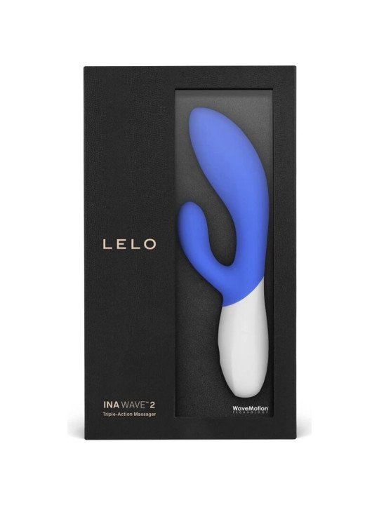 INA WAVE 2 VBRADOR LUJO MOVIMIENTO ESPECIAL AZUL DE LA MARCA LELO