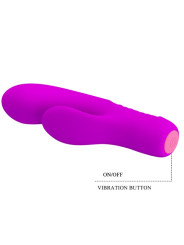 TIM VIBRADOR RECARGABLE MORADO DE LA MARCA PRETTY LOVE FLIRTATION