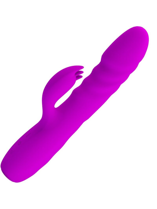 MELANIE VIBRADOR CONEJO RECARGABLE MORADO DE LA MARCA PRETTY LOVE FLIRTATION