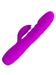 MELANIE VIBRADOR CONEJO RECARGABLE MORADO DE LA MARCA PRETTY LOVE FLIRTATION