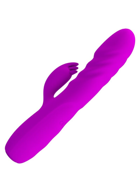 MELANIE VIBRADOR CONEJO RECARGABLE MORADO DE LA MARCA PRETTY LOVE FLIRTATION