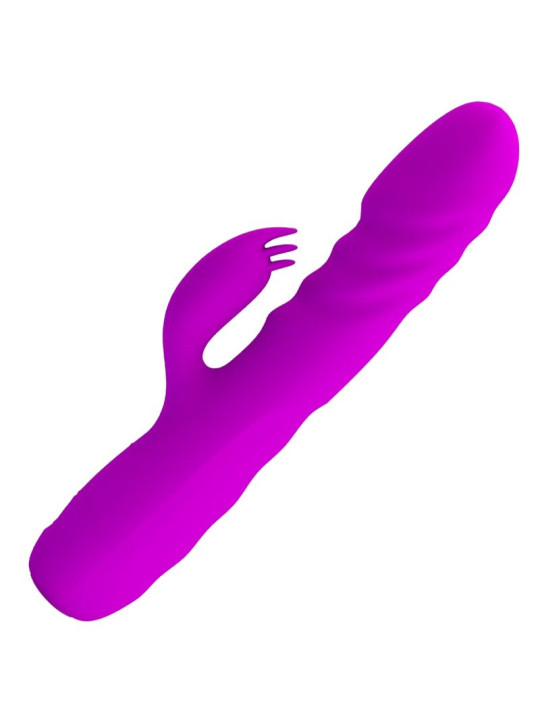 MELANIE VIBRADOR CONEJO RECARGABLE MORADO DE LA MARCA PRETTY LOVE FLIRTATION