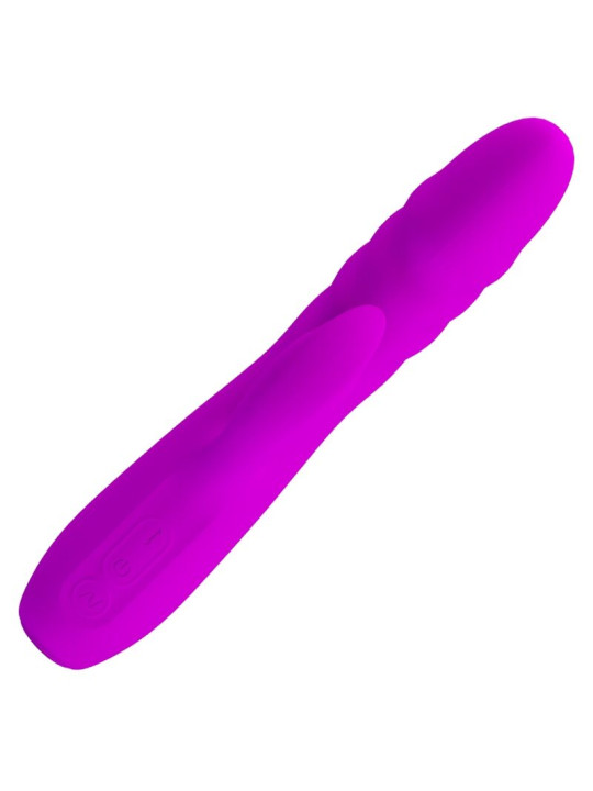 MELANIE VIBRADOR CONEJO RECARGABLE MORADO DE LA MARCA PRETTY LOVE FLIRTATION