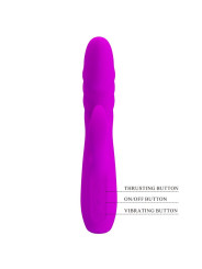 MELANIE VIBRADOR CONEJO RECARGABLE MORADO DE LA MARCA PRETTY LOVE FLIRTATION