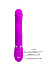 VIBRADOR RABBIT PERLAS VIOLETA DE LA MARCA PRETTY LOVE FLIRTATION