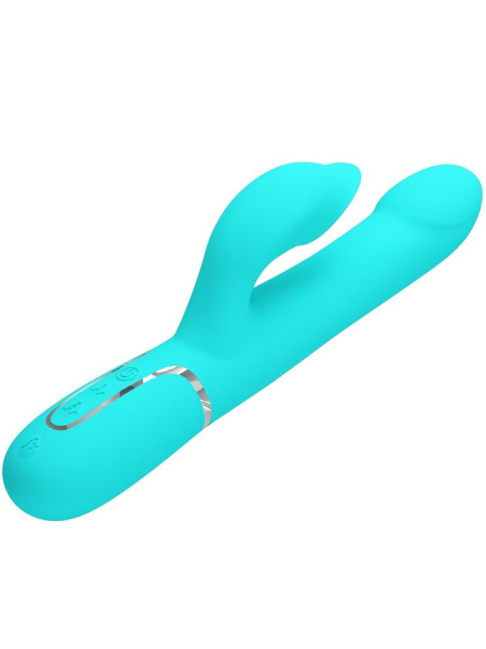 VIBRADOR RABBIT PERLAS VERDE AGUA DE LA MARCA PRETTY LOVE FLIRTATION