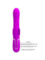 VIBRADOR RABBIT MULTIFUNCIÓN 4 EN 1 MARIPOSA FUCSIA DE LA MARCA PRETTY LOVE FLIRTATION