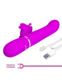 VIBRADOR RABBIT MULTIFUNCIÓN 4 EN 1 MARIPOSA FUCSIA DE LA MARCA PRETTY LOVE FLIRTATION