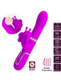 VIBRADOR RABBIT MULTIFUNCIÓN 4 EN 1 MARIPOSA FUCSIA DE LA MARCA PRETTY LOVE FLIRTATION