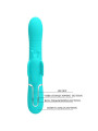 VIBRADOR RABBIT MULTIFUNCIÓN 4 EN 1 MARIPOSA VERDE AGUA DE LA MARCA PRETTY LOVE FLIRTATION