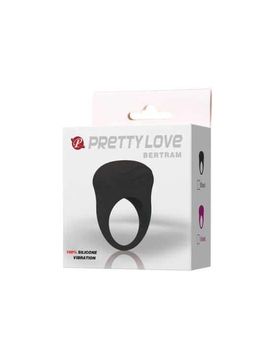 BERTRAM ANILLO VIBRADOR NEGRO DE LA MARCA PRETTY LOVE MALE