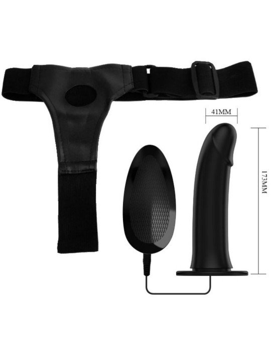 VITO STRAP ON CON DILDO HUECO Y VIBRACION 17.3 CM DE LA MARCA PRETTY LOVE MALE