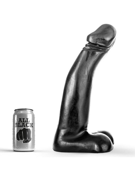 DILDO REALISTA NEGRO FISTING 29 CM DE LA MARCA ALL BLACK