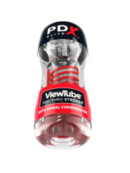 MASTURBADOR STROKER VIEWTUBE 2 COMPRESION ESPIRAL TRANSPARENTE DE LA MARCA PDX ELITE