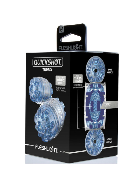 MASTURBADOR QUICKSHOT TURBO BLUE ICE DE LA MARCA FLESHLIGHT