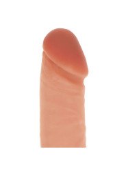 DILDO SILICONA 20,5 CM CON TESTICULOS NATURAL DE LA MARCA GET REAL