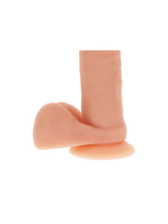 DILDO SILICONA 20,5 CM CON TESTICULOS NATURAL DE LA MARCA GET REAL