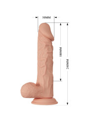 BEAUTIFUL ENCOUNTER BURAQ VIBRACION 24 CM NATURAL DE LA MARCA BAILE DILDOS