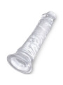 CLEAR PENE REALISTICO 19.7 CM TRANSPARENTE DE LA MARCA KING COCK