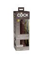 ELITE DILDO REALISTICO SILICONA 17.8 CM MARRON DE LA MARCA KING COCK