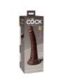 ELITE DILDO REALISTICO SILICONA 17.8 CM MARRON DE LA MARCA KING COCK