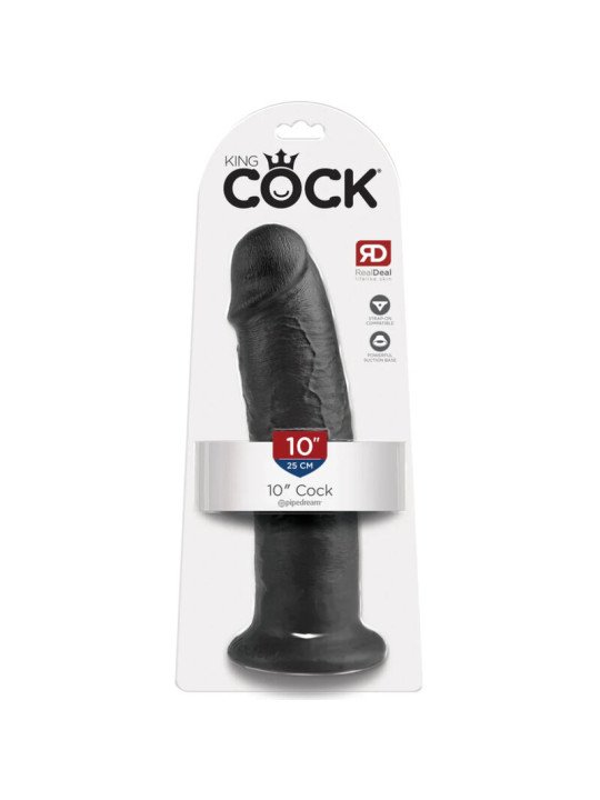 KING COCK - 10 PENE NEGRO 25 CM DE LA MARCA KING COCK