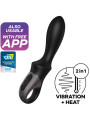 HEAT CLIMAX VIBRADOR ANAL APP NEGRO DE LA MARCA SATISFYER CONNECT