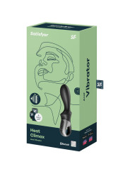 HEAT CLIMAX VIBRADOR ANAL APP NEGRO DE LA MARCA SATISFYER CONNECT