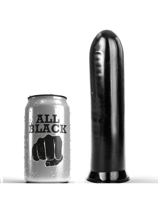 DILDO NEGRO 19 CM DE LA MARCA ALL BLACK