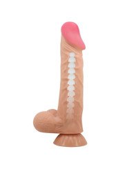 SLIDING SKIN SERIES DILDO REALÍSTICO CON VENTOSA PIEL DESLIZANTE 24 CM DE LA MARCA PRETTY LOVE HIGH GRADE