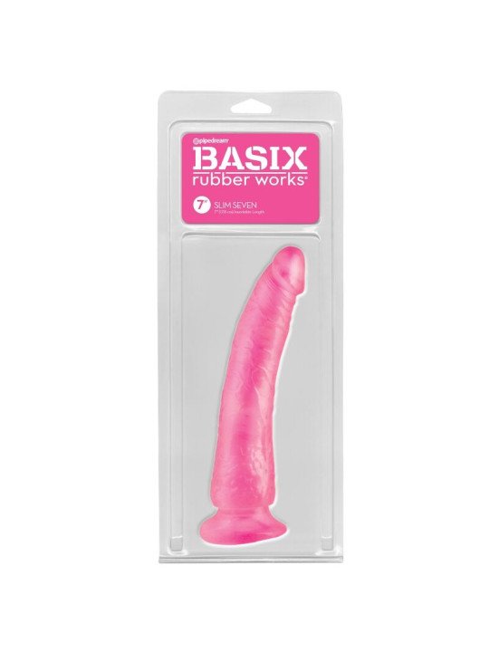 PENE DE GELATINA SLIM 19 CM ROSA DE LA MARCA BASIX