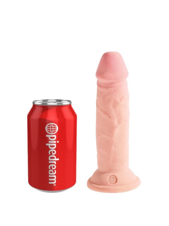 DILDO TRIPLE DENSIDAD 15 CM DE LA MARCA KING COCK PLUS