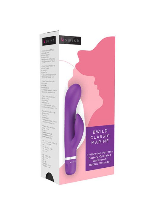 BWILD CLASSIC MARINE RABBIT VIBRATOR PURPLE DE LA MARCA B SWISH