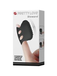 FLIRTATION DEDAL CON VIBRACION STEWARD NEGRO DE LA MARCA PRETTY LOVE FLIRTATION