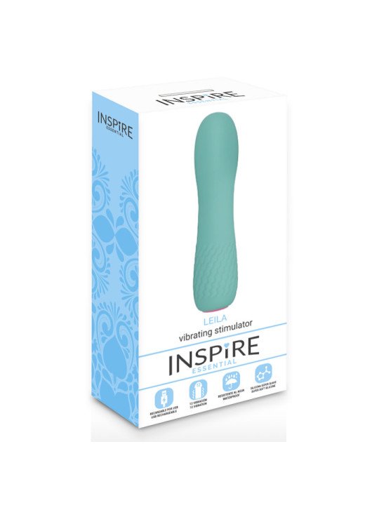 LEILA VIBRADOR TURQUESA DE LA MARCA INSPIRE ESSENTIAL