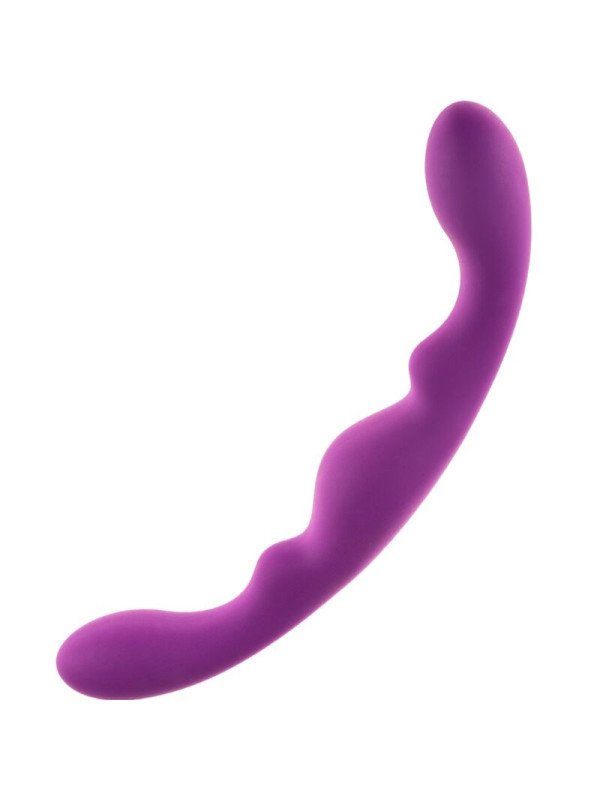 LUNA DILDO DOBLE PENETRACION SILICONA VIOLETA 25 CM DE LA MARCA ALIVE