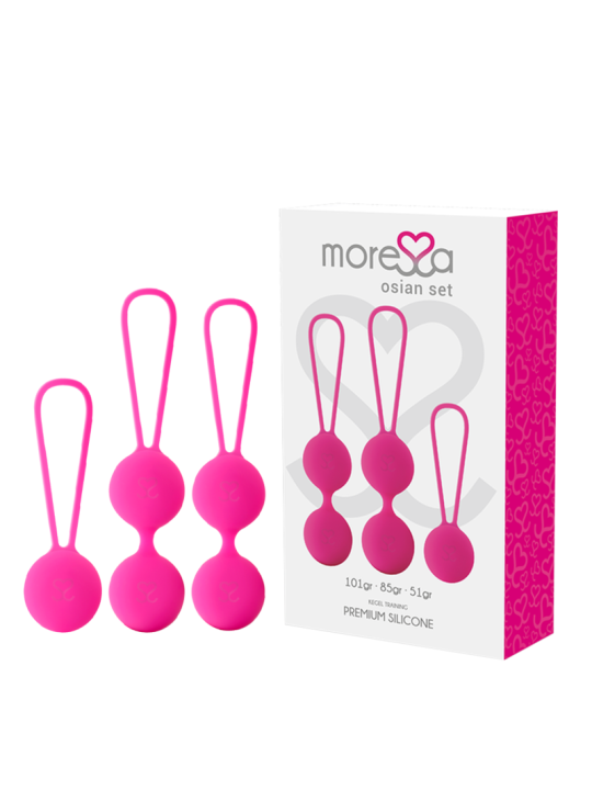 OSIAN SET PREMIUM SILICONA ROSA DE LA MARCA MORESSA