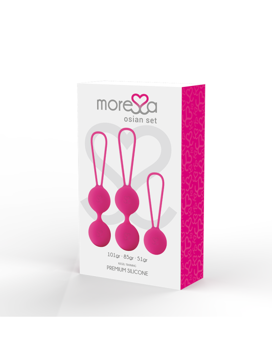 OSIAN SET PREMIUM SILICONA ROSA DE LA MARCA MORESSA