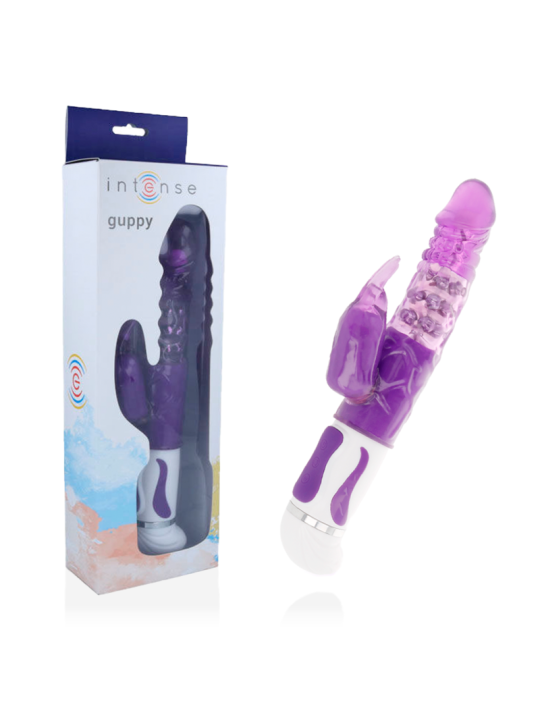 GUPPY VIBRADOR ROTADOR LILA DE LA MARCA INTENSE COUPLES TOYS