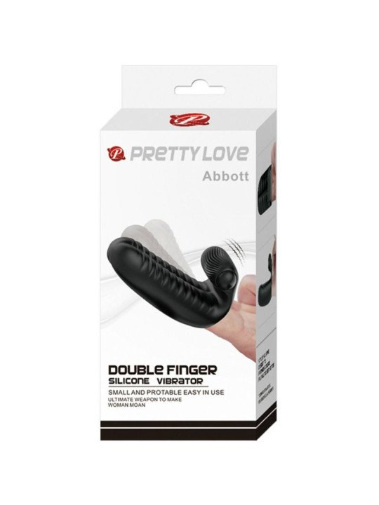 ABBOTT DEDAL ESTIMULADOR NEGRO DE LA MARCA PRETTY LOVE