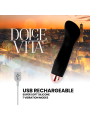 DOLCE VITA - VIBRADOR RECARGABLE ONE NEGRO 7 VELOCIDADES DE LA MARCA DOLCE VITA