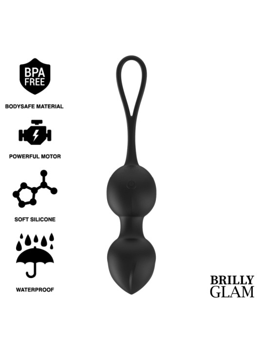 VIBRATING KEGEL BEADS CONTROL REMOTO DE LA MARCA BRILLY GLAM