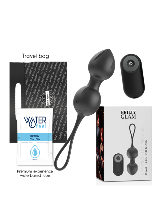 VIBRATING KEGEL BEADS CONTROL REMOTO DE LA MARCA BRILLY GLAM