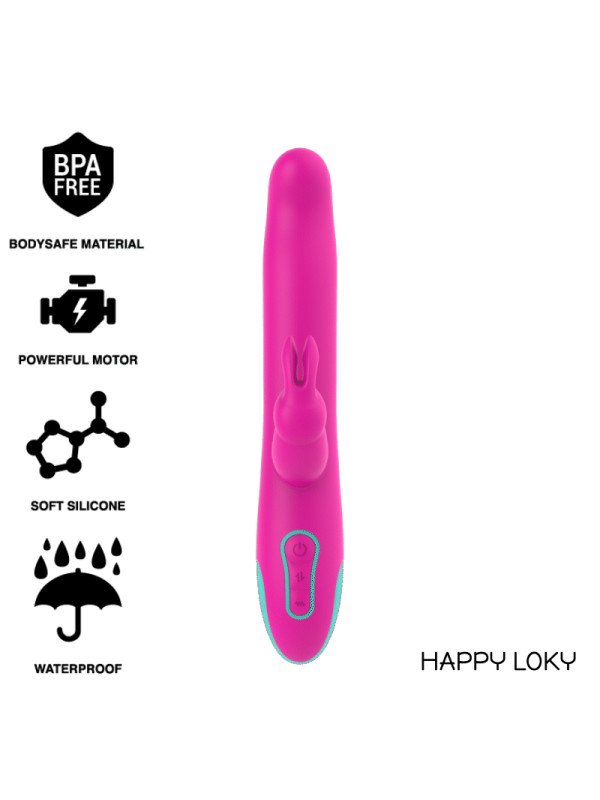 PLUTO RABBIT VIBRATOR & ROTATOR COMPATIBLE CON WATCHME WIRELESS TECHNOLOGY DE LA MARCA HAPPY LOKY