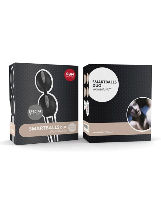 SMARTBALLS DUO BOLAS PELVICAS GRIS/NEGRO DE LA MARCA FUN FACTORY