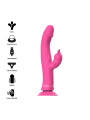 JULIO VIBRADOR RABBIT SILICONA ROSA DE LA MARCA INTENSE FUN