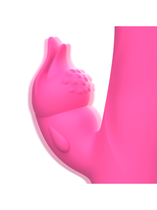 JULIO VIBRADOR RABBIT SILICONA ROSA DE LA MARCA INTENSE FUN