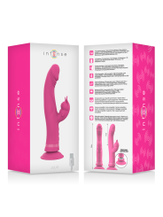 JULIO VIBRADOR RABBIT SILICONA ROSA DE LA MARCA INTENSE FUN