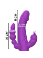 CASANOVA VIBRADOR RABBIT SILICONA TRIPLE MOTOR MORADO DE LA MARCA INTENSE FUN