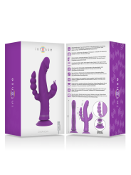 CASANOVA VIBRADOR RABBIT SILICONA TRIPLE MOTOR MORADO DE LA MARCA INTENSE FUN